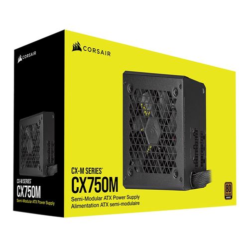 Corsair CX750M 750 Watt 80 Plus Bronze ATX Semi-Modular Power